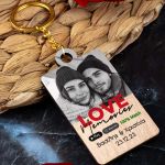 Χριστουγεννιάτικο Μπρελόκ Ξύλινο με Ονόματα, Δώρο Ζευγαριού