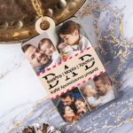 Προσωποποιημένο Μπρελόκ Ξύλινο με Ονόματα, Δώρο για Μπαμπά