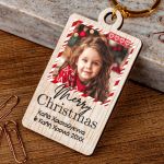 Χριστούγεννιάτικο Μπρελόκ Ξύλινο, Προσωποποιημένο Δώρο