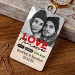 Χριστουγεννιάτικο Μπρελόκ Ξύλινο με Ονόματα, Δώρο Ζευγαριού