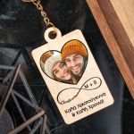 Χριστουγεννιάτικο Μπρελόκ Ξύλινο με Φωτογραφία και Αφιέρωση