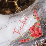 Χριστουγεννιάτικο Μπρελόκ Plexi, Δώρο για Δασκάλα