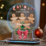 Φωτιστικό με 5 Χριστουγεννιάτικα Μπισκότα, Δώρο για Οικογένεια