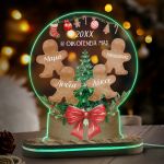 Φωτιστικό με 4 Χριστουγεννιάτικα Μπισκότα, Δώρο για Οικογένεια