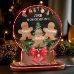 Φωτιστικό με 3 Χριστουγεννιάτικα Μπισκότα, Δώρο για Οικογένεια