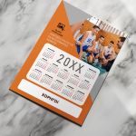 Μονόφυλλα Ημερολόγια για Ομάδα Μπάσκετ με Φωτογραφία