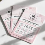 Μονόφυλλο Διαφημιστικό Ημερολόγιο, Εταιρικό με Κείμενα