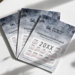 Προσαρμοσμένο Εταιρικό Μονόφυλλο Ημερολόγιο για Διαφήμιση