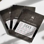 Ημερολόγια Ετήσια Μονόφυλλα με Λογότυπο για Εστιατόρια