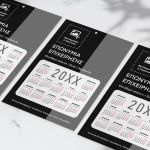 Μονόφυλλα Διαφημιστικά Ημερολόγια, Εταιρικά με Κείμενα