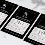 Μονόφυλλο Διαφημιστικό Ημερολόγιο, Εταιρικό με Κείμενα