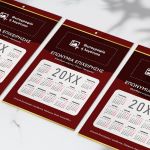Μονόφυλλα Διαφημιστικά Ημερολόγια, Εταιρικά με Φωτογραφία