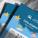 Ετήσιο Ημερολόγιο Μονόφυλλο για Σύλλογο Κολύμβησης