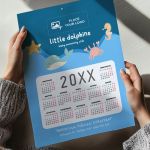 Ετήσιο Ημερολόγιο Μονόφυλλο για Σύλλογο Κολύμβησης