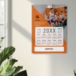 Μονόφυλλα Ημερολόγια για Ομάδα Μπάσκετ με Φωτογραφία