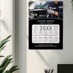 Επαγγελματικό Ετήσιο Ημερολόγιο Μονόφυλλο για Συνεργεία