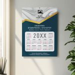 Ετήσιo Μονόφυλλο Ημερολόγιο για Επιχειρήσεις ή Συλλόγους