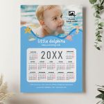 Ετήσιο Ημερολόγιο με Λογότυπο για Σχολή Κολύμβησης