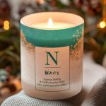 Χειροποίητο Κερί με Άρωμα Vanilla Cream, Χριστουγεννιάτικο Δώρο