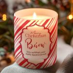 Χριστουγεννιάτικο Αρωματικό Κερί με Προσωπική Αφιέρωση
