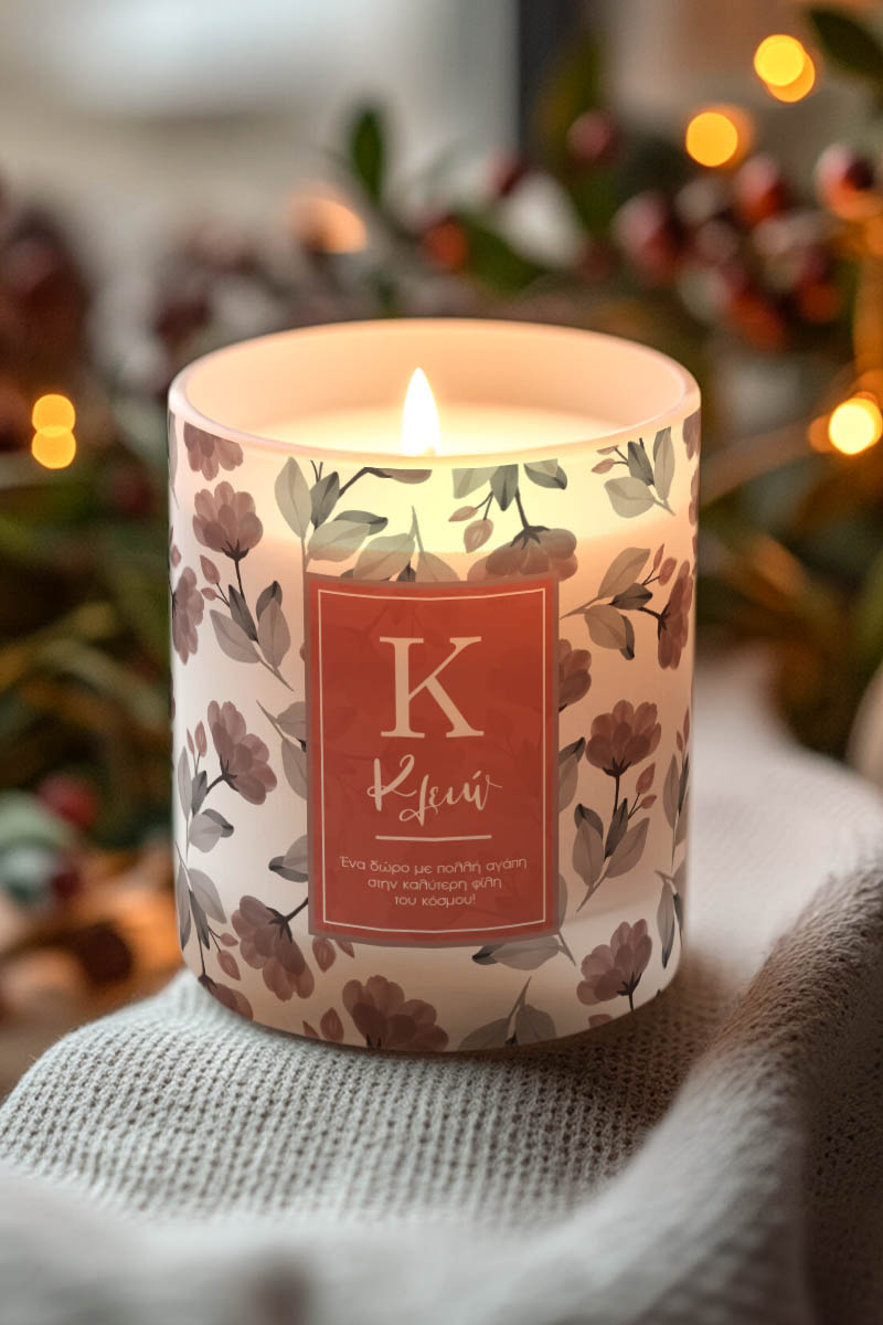 Προσωποιημένο Χειροποίητο Κερί με Άρωμα Vanilla Cream