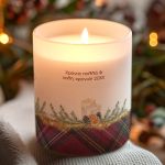 Κερί με Όνομα και Άρωμα Vanilla Cream, Χριστουγεννιάτικο Δώρο