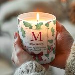 Αρωματικό Κερί Vanilla Cream , Χριστουγεννιάτικο Δώρο με Αφιέρωση