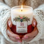 Αρωματικό Κερί με Αφιέρωση, Χριστουγεννιάτικο Δώρο για Γιαγιά