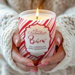Χριστουγεννιάτικο Αρωματικό Κερί με Προσωπική Αφιέρωση