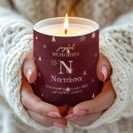 Αρωματικό Κερί Vanilla με Φωτογραφία, Δώρο Χριστουγέννων