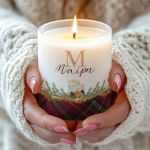 Κερί με Όνομα και Άρωμα Vanilla Cream, Χριστουγεννιάτικο Δώρο