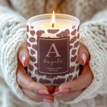 Προσωποποιημένο Χειροποίητο Αρωματικό Κερί Vanilla με Όνομα