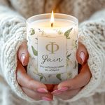 Αρωματικό Κερί Vanilla Cream με Όνομα, Δώρο για Μαμά