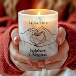 Χειροποίητο Αρωματικό Κερί Vanilla, Δώρο για Ζευγάρια