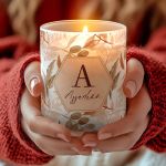 Χειροποίητο Αρωματικό Κερί Vanilla Cream, Προσωποποιημένο Δώρο