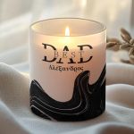 Αρωματικό Κερί Vanilla Cream με Όνομα, Δώρο για Πατέρα