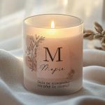 Χειροποίητο Αρωματικό Κερί Vanilla Cream με Μονόγραμμα