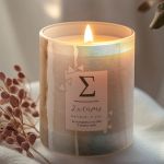 Προσωποποιημένο Αρωματικό Κερί Vanilla με Όνομα και Αφιέρωση