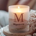 Χειροποίητο Αρωματικό Κερί Vanilla Cream με Όνομα