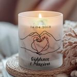 Χειροποίητο Αρωματικό Κερί Vanilla, Δώρο για Ζευγάρια