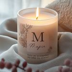 Χειροποίητο Αρωματικό Κερί Vanilla Cream με Μονόγραμμα