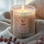 Προσωποποιημένο Αρωματικό Κερί Vanilla με Όνομα και Αφιέρωση