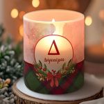 Χριστουγεννιάτικο Χειροποίητο Κερί με Αρωμα Vanilla Cream