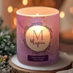 Αρωματικό Κερί Vanilla Cream με Όνομα, Δώρο για Μητέρα