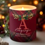 Χειροποίητο Αρωματικό Κερί, Χριστουγεννιάτικο Διακοσμητικό