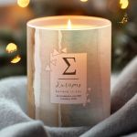 Προσωποποιημένο Αρωματικό Κερί Vanilla με Όνομα και Αφιέρωση