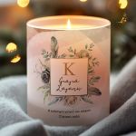 Χειροποίητο Κερί με Άρωμα Vanilla, Δώρο για Γιαγιά
