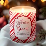 Χριστουγεννιάτικο Αρωματικό Κερί με Προσωπική Αφιέρωση