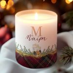 Κερί με Όνομα και Άρωμα Vanilla Cream, Χριστουγεννιάτικο Δώρο