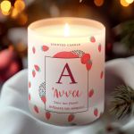 Προσωποποιημένο Κερί Vanilla Cream με Μονόγραμμα και Όνομα